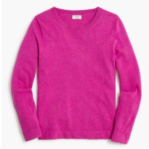 J Crew Cotton-wool blend Teddie Sweater F5199 Pink Size Large NEW